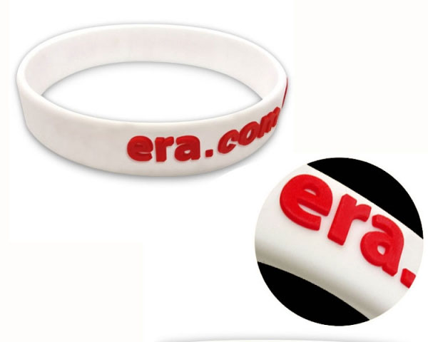 EVE-034 Raised Logo Silicon Wristbands