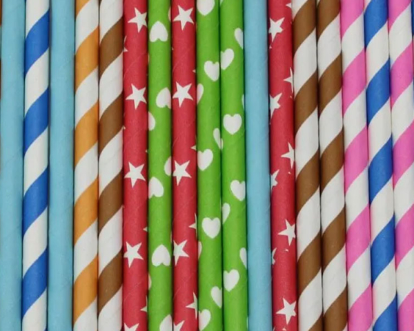 XEDZ43442 Candy Stripe Custom Paper Straws