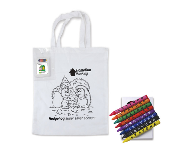 CJB021 - Childrens colouring shopper bag