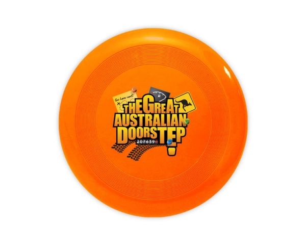 KZ018 Orange Printed Frisbees