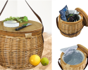 VIN 027 - The Wicker off to the races cooler baske