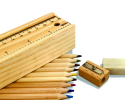WPB-43 The ECO Wooden Pencil case Pencil Set