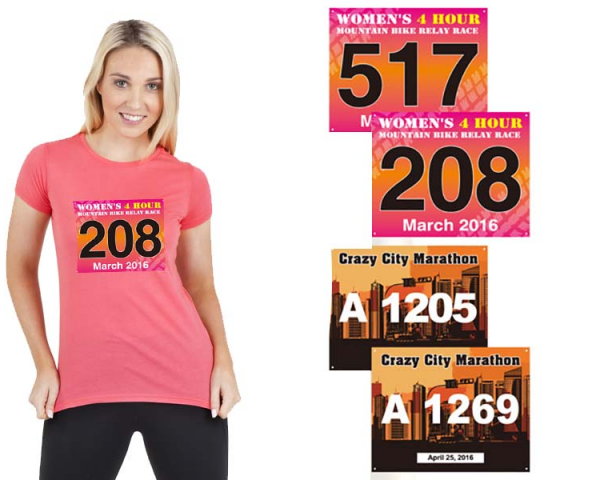 PBIK-032 Pin on Event Chest Bibs Numbers