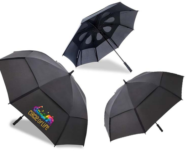 UMB-0788 Branded double layer premium umbrellas