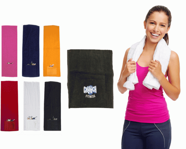 PTG - 006 Gym Towels with pocket