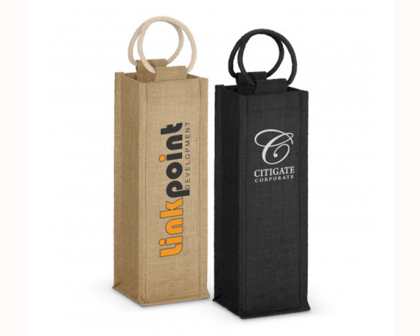 WIN - 016 Single Bottle wine carry bags with handl