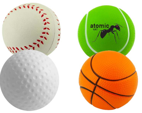 ST557 Stress Sports Balls Golf, Tennis, Basketball
